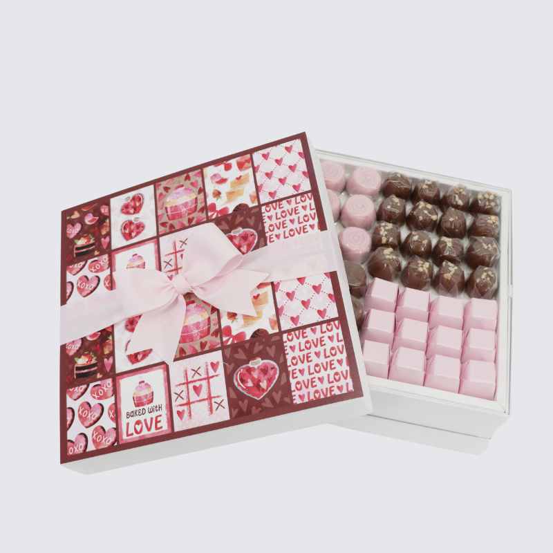 VALENTINE'S DESIGNED CHOCOLATE HARD BOX