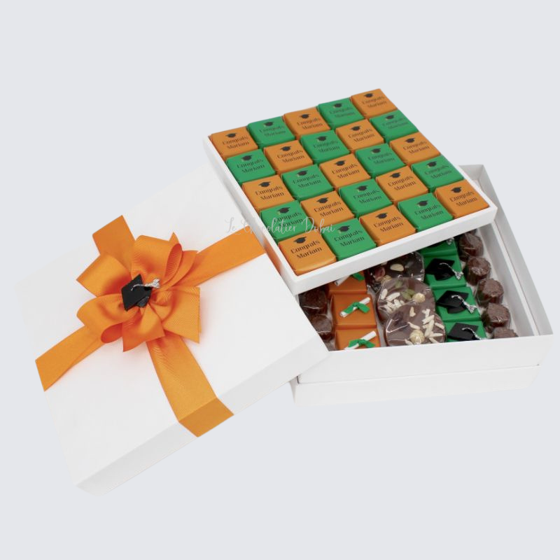 LUXURY GRADUATION PERSONALIZED CHOCOLATE HARD BOX