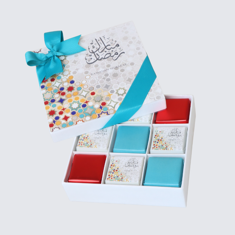 RAMADAN DESIGNED PREMIUM CHOCOLATE 9- PIECE HARD BOX