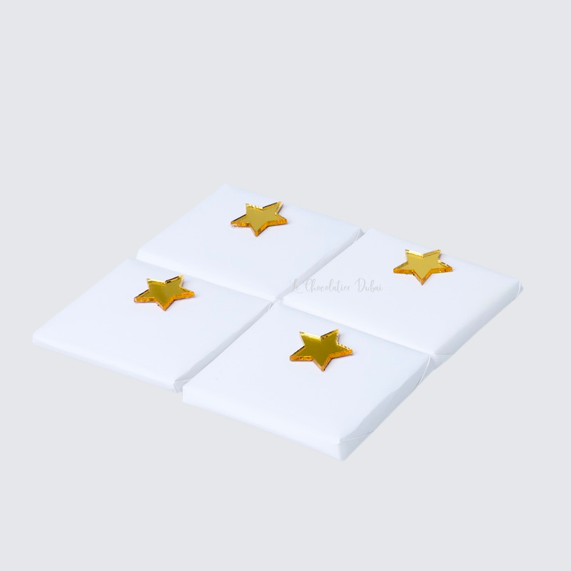 GRADUATION ACRYLIC GOLD STAR DECORATED CHOCOLATE