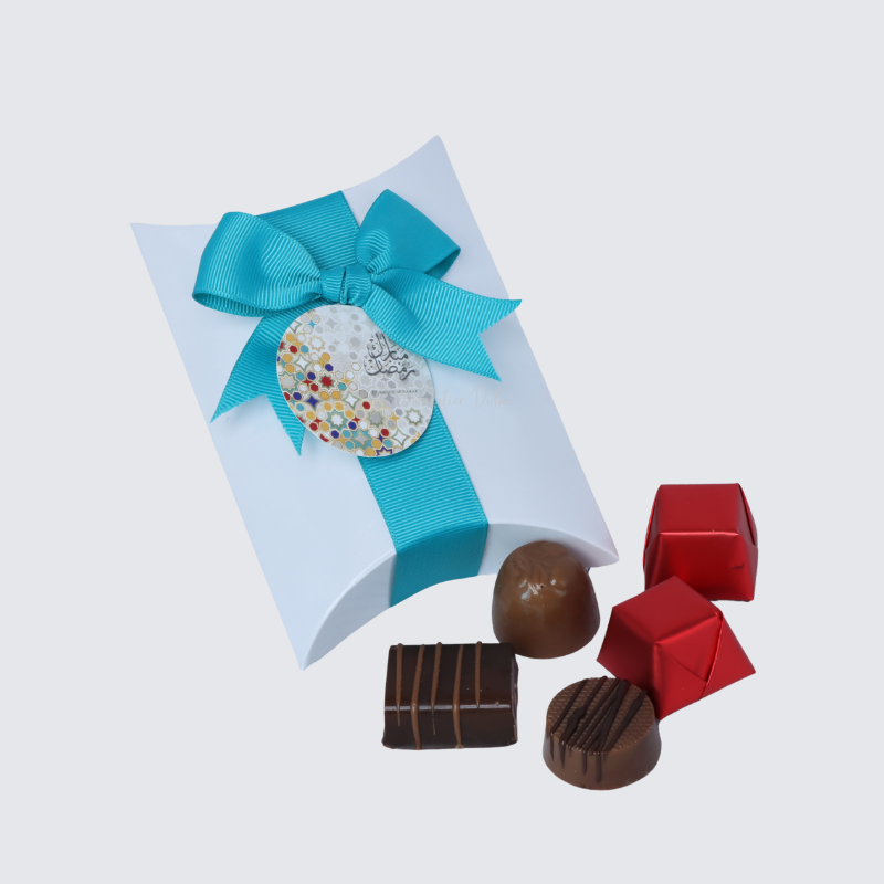 RAMADAN MUBARAK DESIGNED PREMIUM CHOCOLATE PILLOW BOX