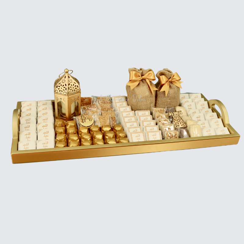 OMRA CHOCOLATE & SWEETS WOOD TRAY