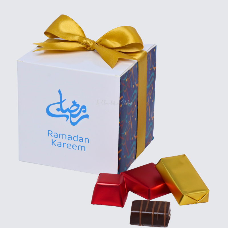 RAMADAN KAREEM DESIGNED CHOCOLATE CUBE SOFT BOX