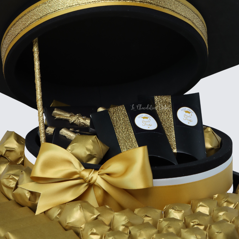 GRADUATION PERSONALIZED DESIGNED CHOCOLATE LEATHER TRAY