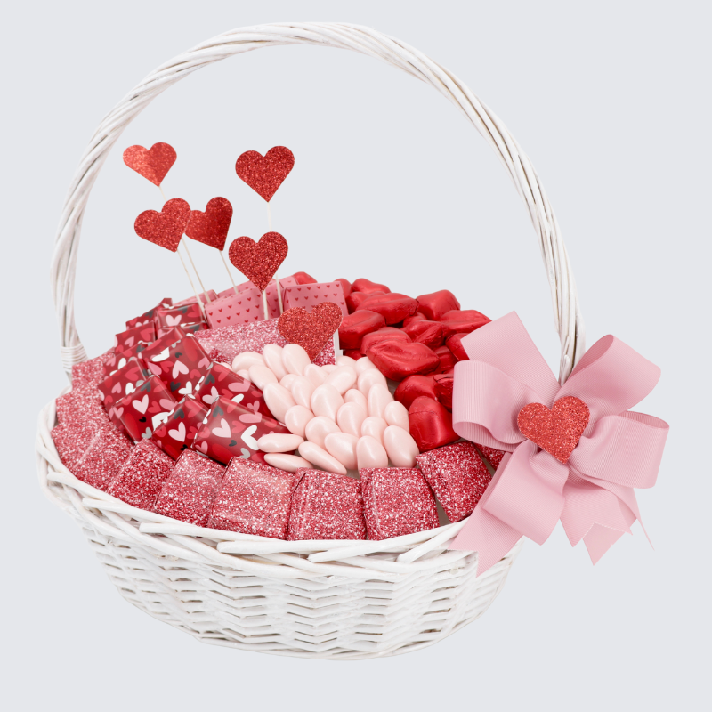 VALENTINE'S DESIGNED & DECORATED CHOCOLATE LARGE BASKET