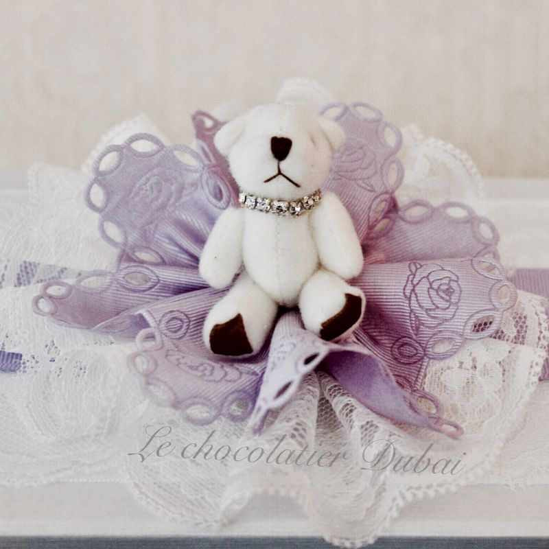 TEDDY BEAR LACE CHOCOLATE BOX GIVEAWAY