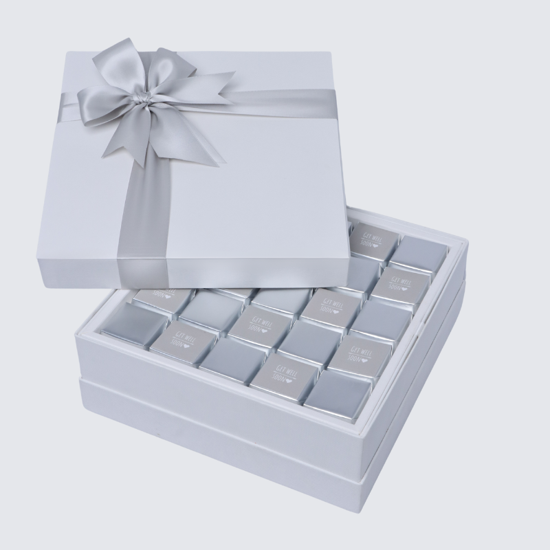 "GET WELL SOON" CLASSIC 25-PIECE CHOCOLATE HARD BOX