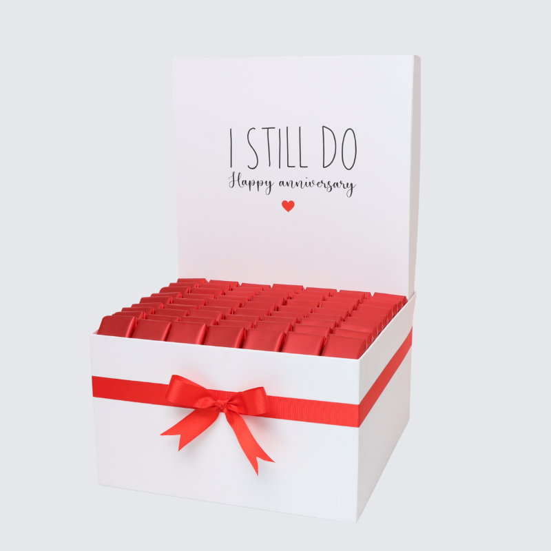 " I STILL DO" HAPPY ANNIVERSARY DESIGNED CHOCOLATE EXTRA LARGE HAMPER