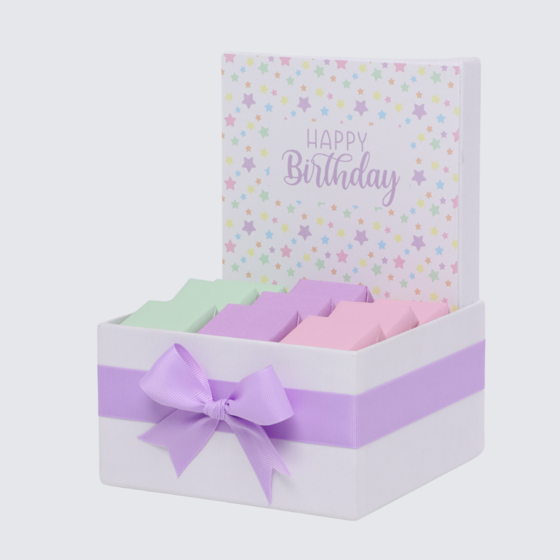 "HAPPY BIRTHDAY" STAR DESIGNED CHOCOLATE SMALL HAMPER