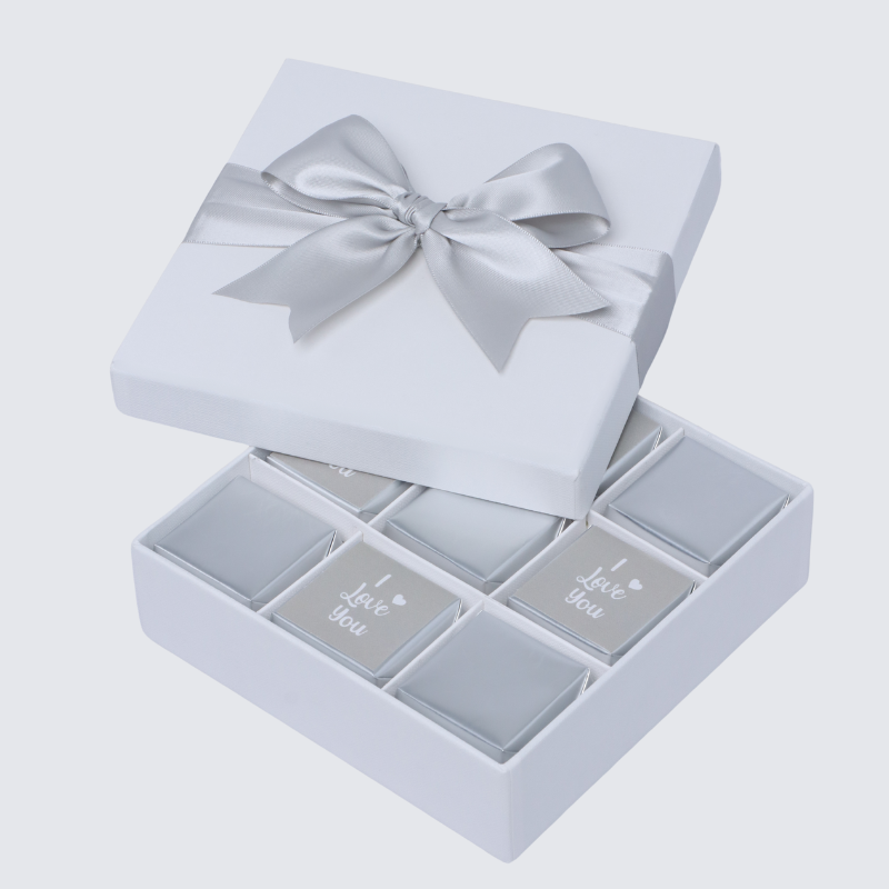 "I LOVE YOU" CLASSIC 9-PIECE CHOCOLATE HARD BOX