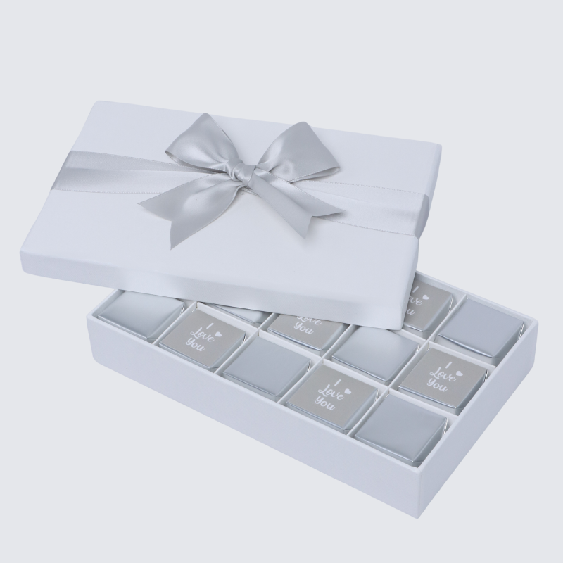 "I LOVE YOU" CLASSIC 15-PIECE PREMIUM CHOCOLATE HARD BOX