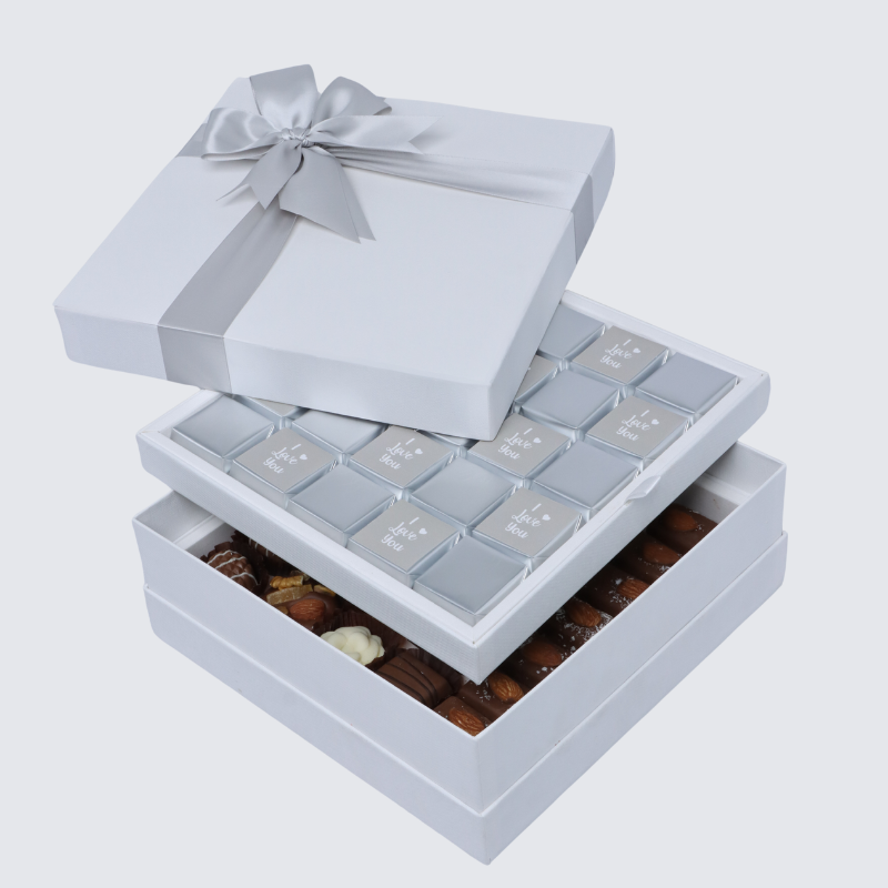 "I LOVE YOU" CLASSIC 2-LAYER CHOCOLATE HARD BOX