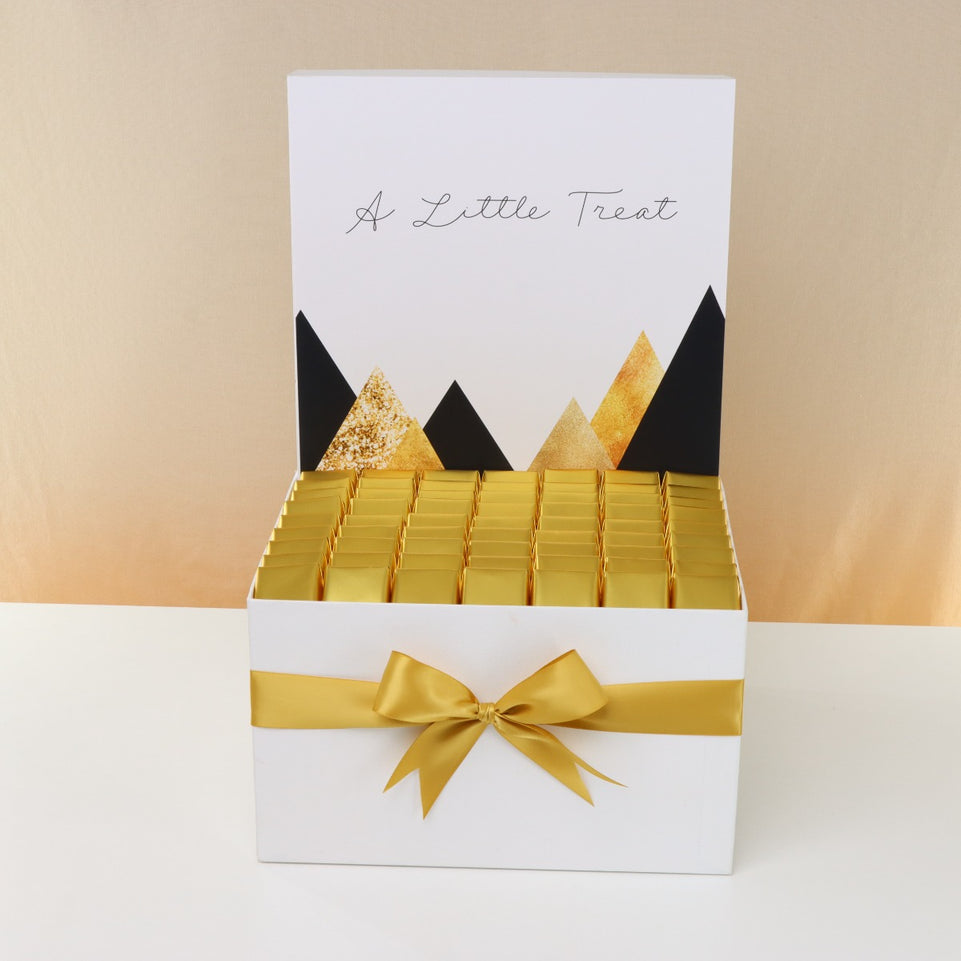 "A LITTLE TREAT" MODERN GEOMETRIC DESIGNED CHOCOLATE EXTRA LARGE HAMPER