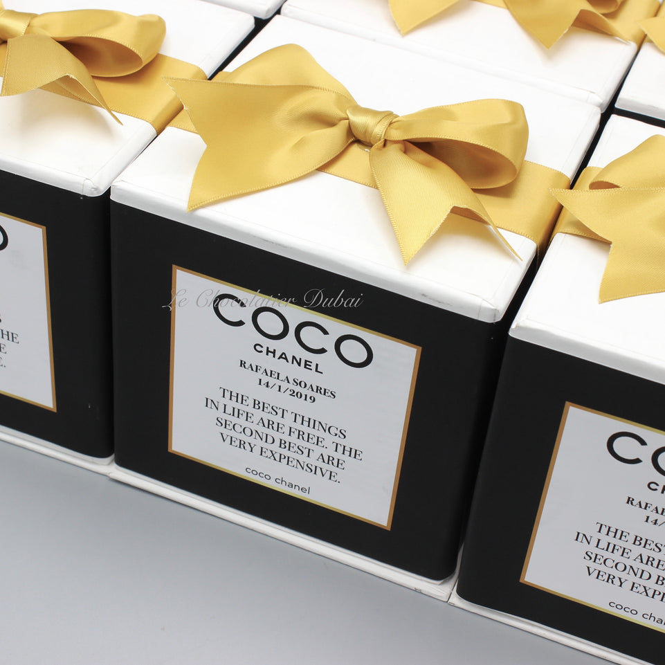 "COCO CHANEL" DESIGNED DECORATED CANDLE HARD BOX