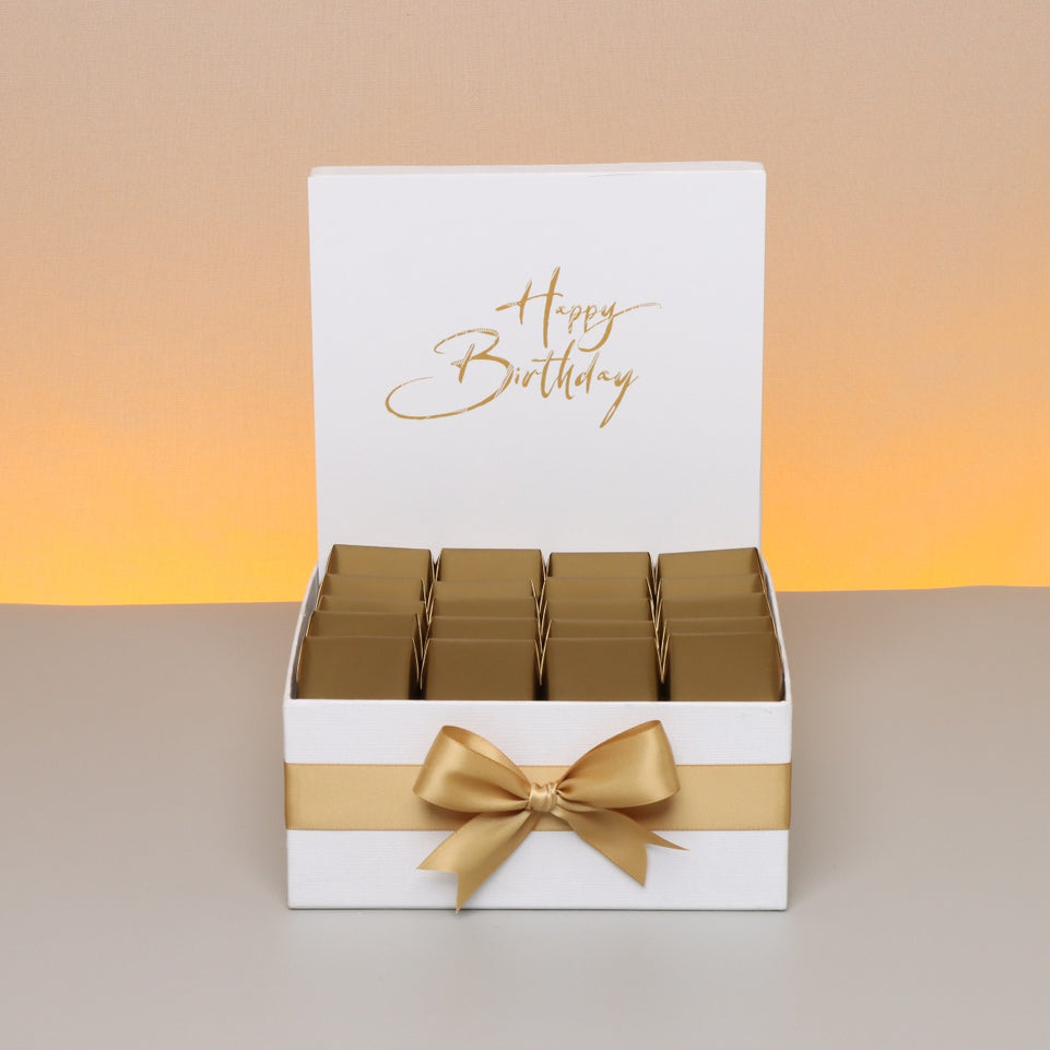 "HAPPY BIRTHDAY" MINIMALIST DESIGNED CHOCOLATE MEDIUM HAMPER