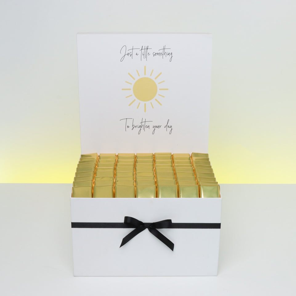 "BRIGHTEN YOUR DAY" SUN DESIGNED CHOCOLATE EXTRA HAMPER