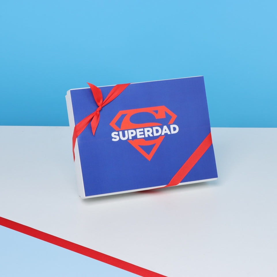 "SUPERDAD" FATHER'S DAY 12-PIECE CHOCOLATE HARD BOX