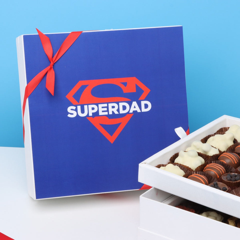 "SUPERDAD" FATHER'S DAY 2-LAYER CHOCOLATE HARD BOX