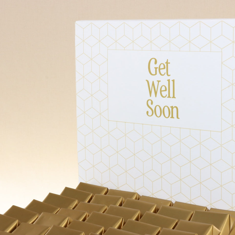 "GET WELL SOON" CLASSIC DESIGNED PREMIUM CHOCOLATE LARGE HAMPER