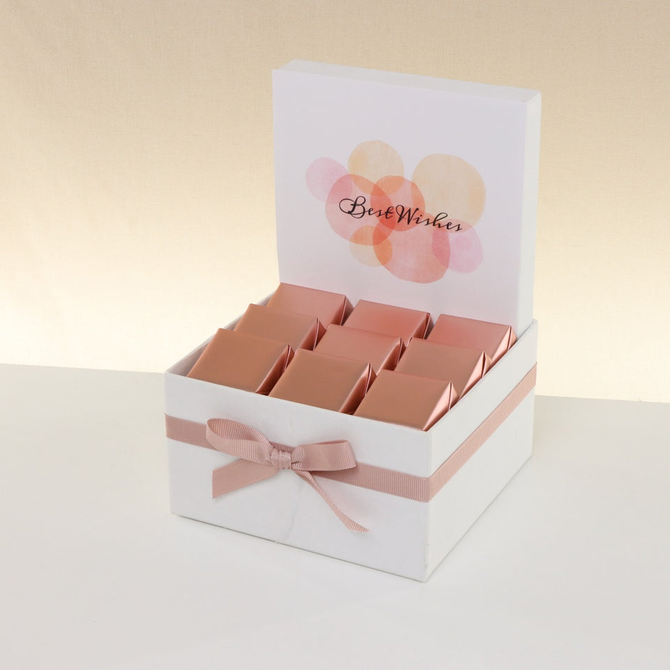 "BEST WISHES" BUBBLES DESIGNED CHOCOLATE SMALL HAMPER