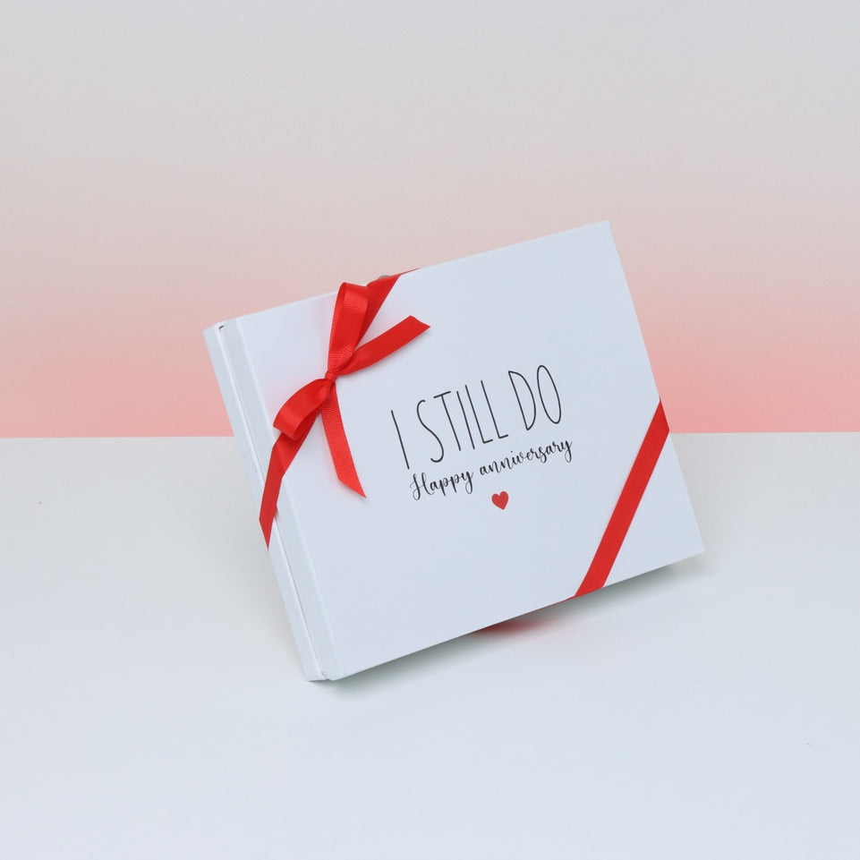 "I STILL DO"  ANNIVERSARY 20-PIECE CHOCOLATE HARD BOX