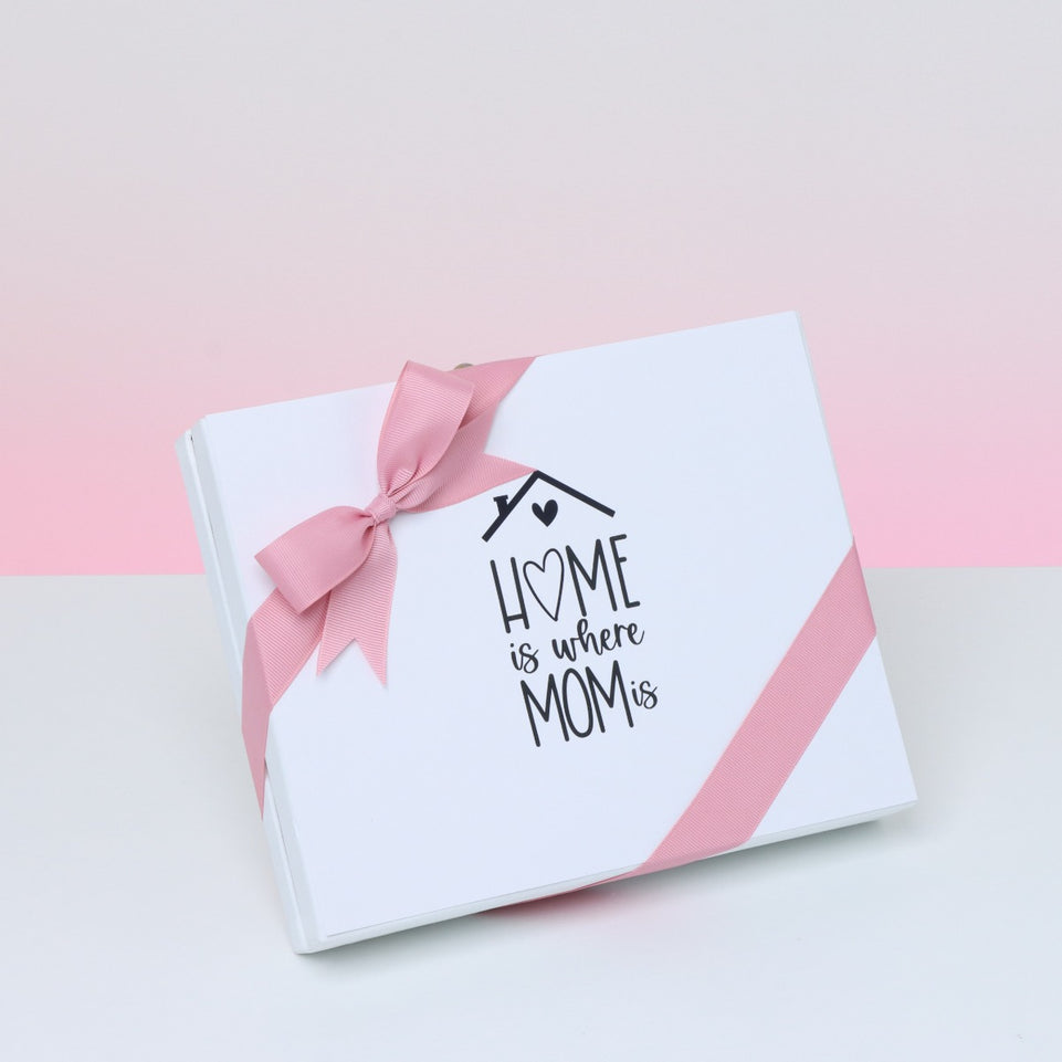 "MOTHER'S DAY" HOME IS MOM DESIGNED 20-PIECE CHOCOLATE HARD BOX