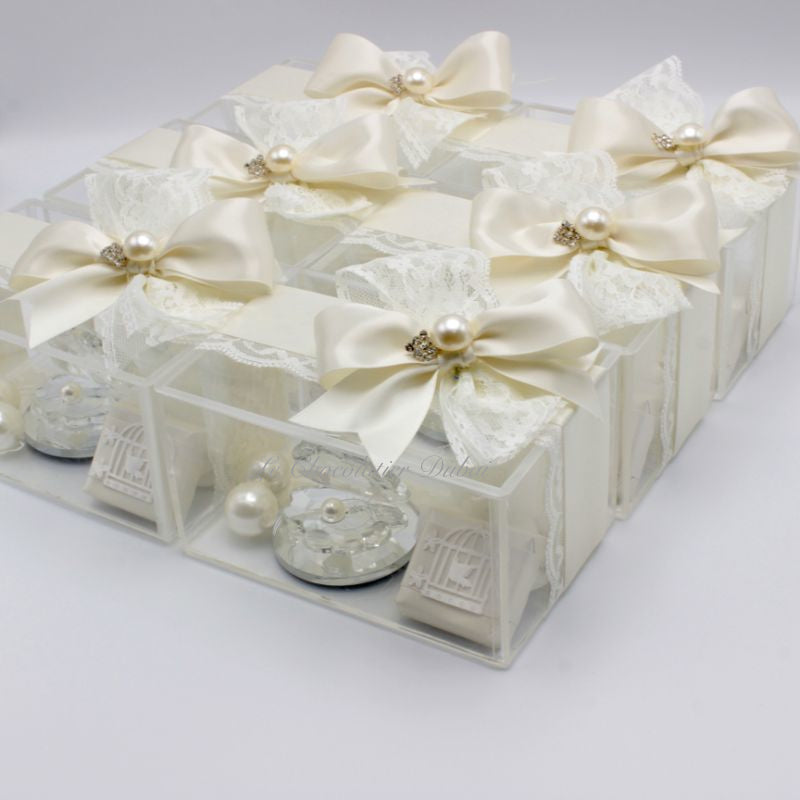 PEARL SOUVENIR AND CHOCOLATE ACRYLIC BOX