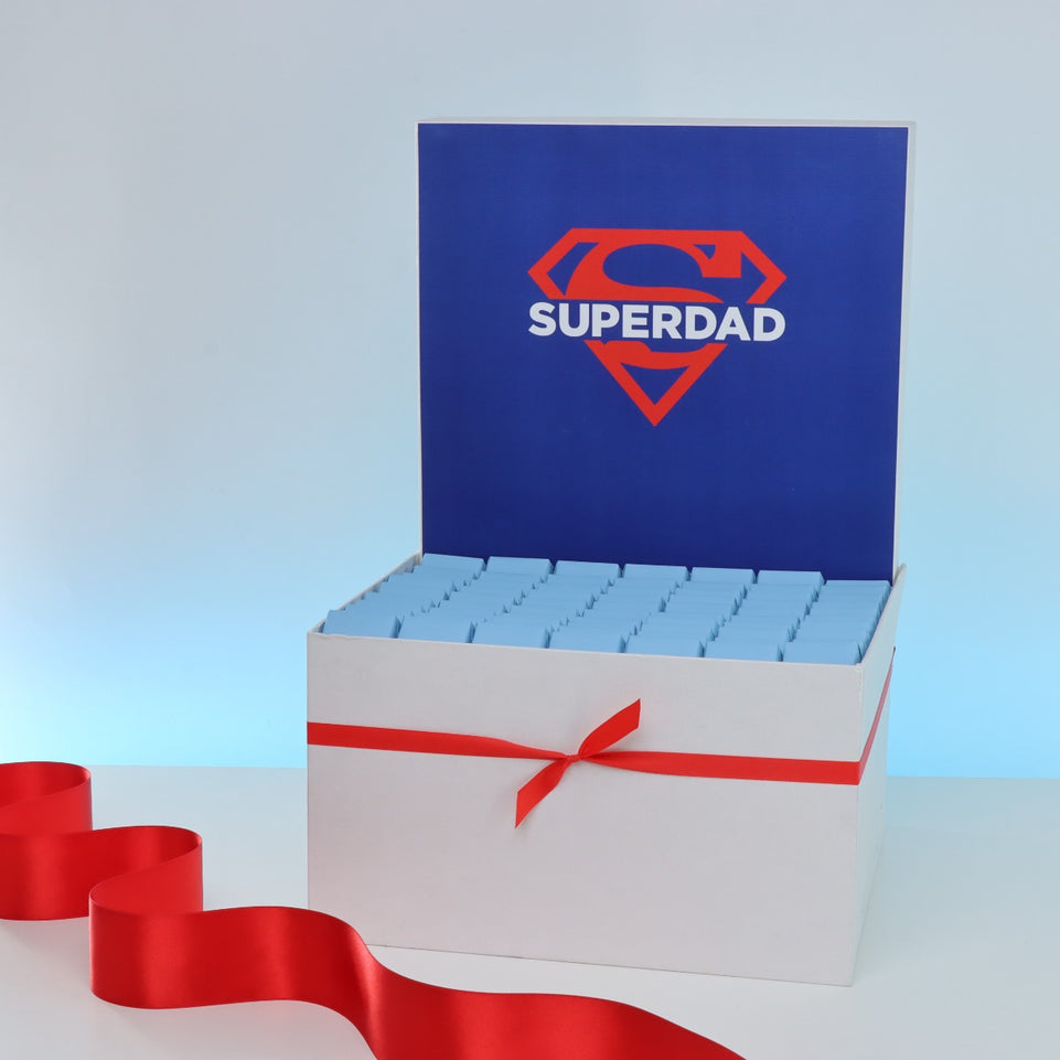 "SUPER DAD" FATHER'S DAY CHOCOLATE EXTRA LARGE HAMPER