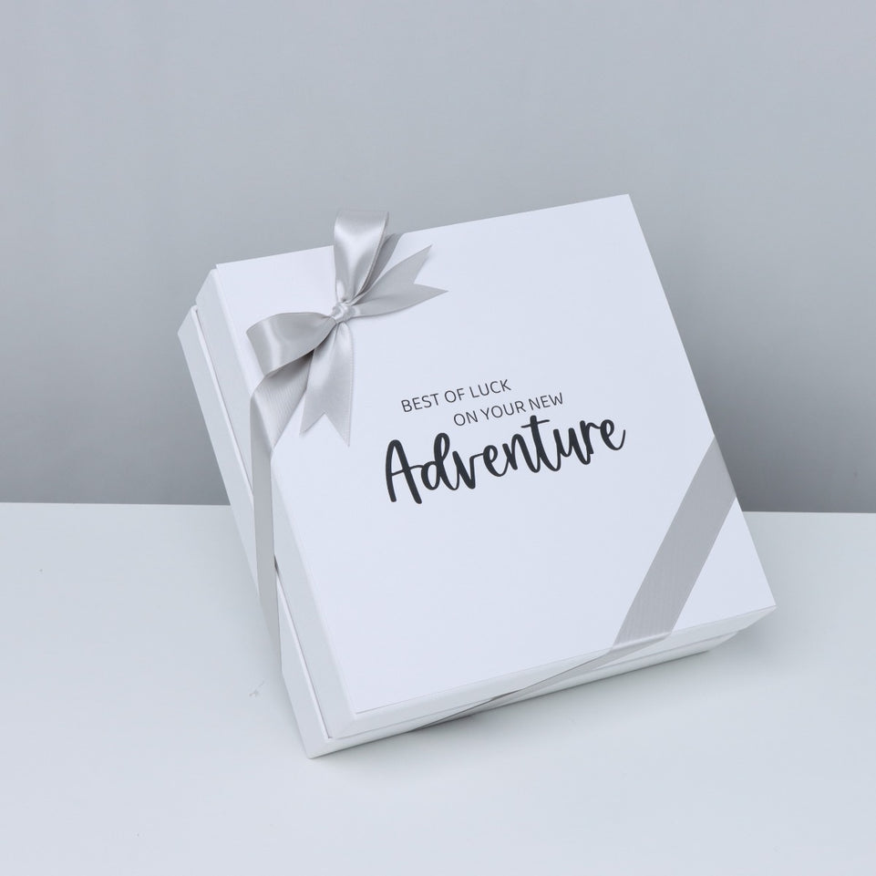 "GOOD LUCK ON YOUR NEW ADVENTURE" PREMIUM CHOCOLATE HARD BOX