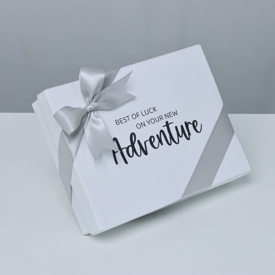 "GOOD LUCK ON YOUR NEW ADVENTURE" 12-PIECE CHOCOLATE HARD BOX