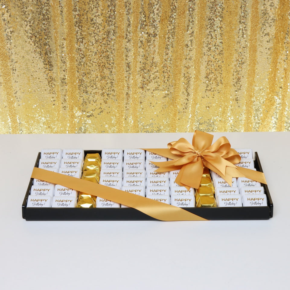 "HAPPY BIRTHDAY" CHOCOLATE ACRYLIC TRAY