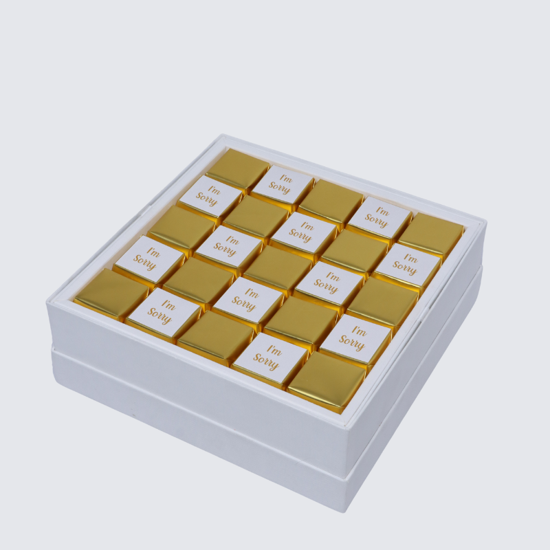 "I'M SORRY" GOLD DESIGNED PREMIUM CHOCOLATE HARD BOX