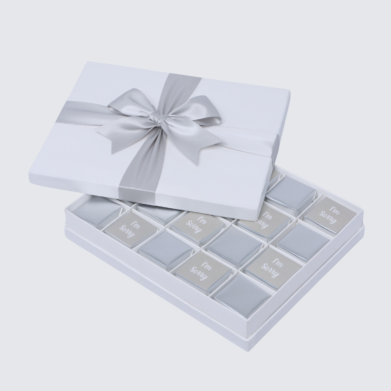 "I'M SORRY" CLASSIC 20-PIECE CHOCOLATE HARD BOX