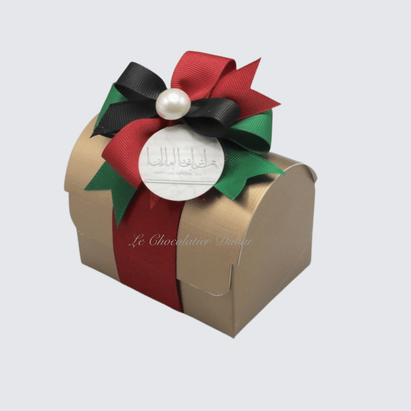 NATIONAL DAY RIBBON DECORATED CHOCOLATE CHEST BOX