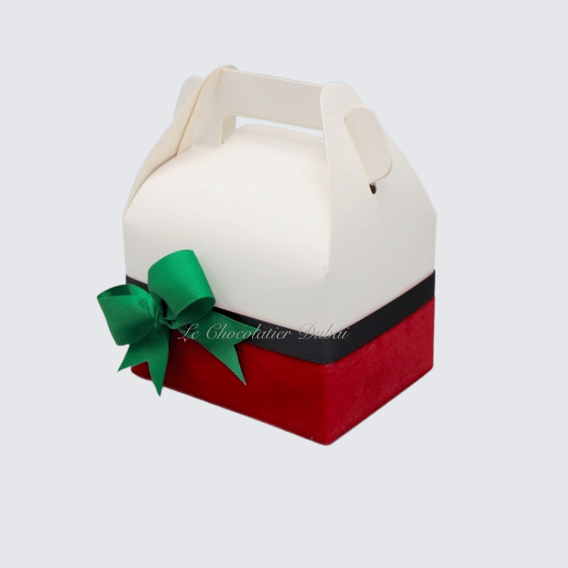 NATIONAL DAY RIBBON DECORATED CHOCOLATE GABLE BOX