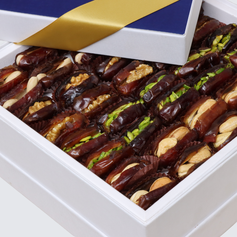 RAMADAN LANTERN DESIGNED PREMIUM NUT STUFFED DATES HARD BOX