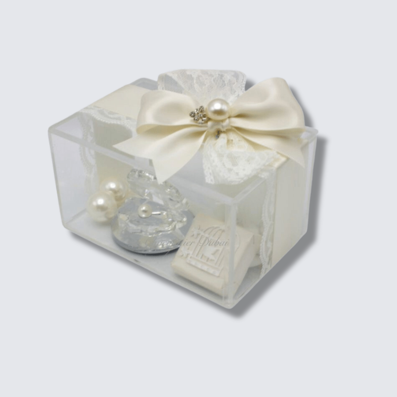 PEARL SOUVENIR AND CHOCOLATE ACRYLIC BOX