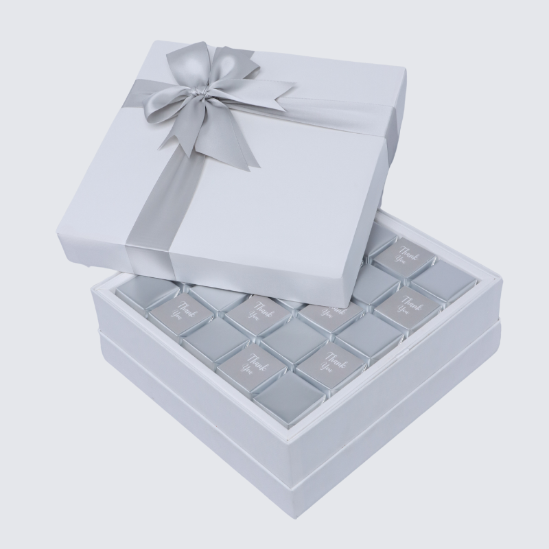 "THANK YOU" CLASSIC 25-PIECE CHOCOLATE HARD BOX