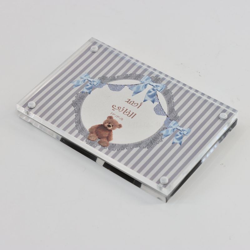 TEDDY THEME ACRYLIC FRAME HARD BOX